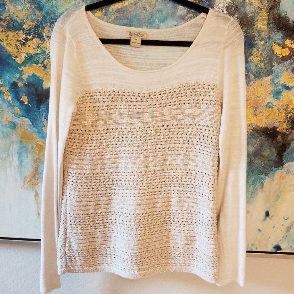 LUCKY BRAND cream sweater